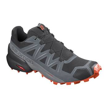 Salomon SPEEDCROSS 5 - Cierne/ Siva Trailová Bežecká Obuv Panske, S0118SK